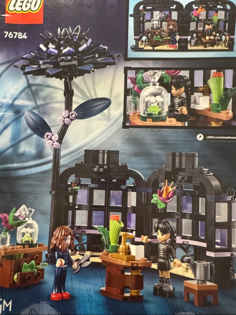 Lego Wednesday Black Dahlia Flower
